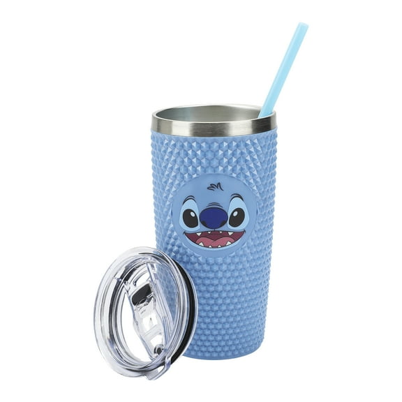 Lilo & Stitch Stitch Character Face Blue 20 Oz Spiked Tumbler