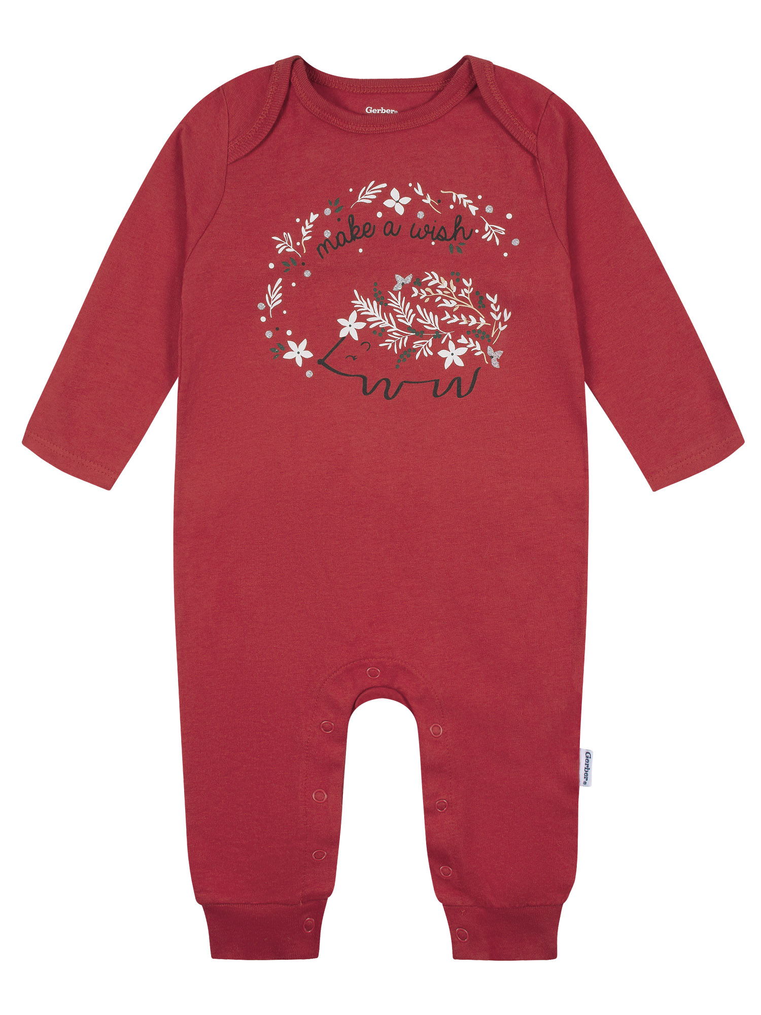 Gerber Baby Girl Jersey Romper, 2-Pack, Sizes 0/3 - 24 Months