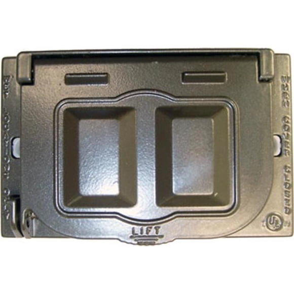 Teddico FCLMUSEV Single Gang Horizontal Cover - Grey