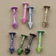 thumbnail image 2 of 2X 8 piezas de Acero inoxidable lengua Labret barras de labios anillo Barbell Piercing Yuyangstore, 2 of 8