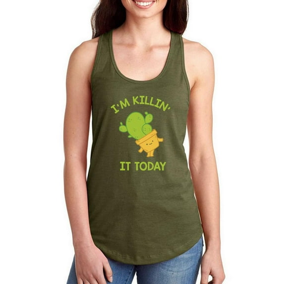 I'm Killing It Today Racerback Tank Women -Smartprints Designs, Female x-Small