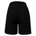 thumbnail image 4 of Sngxgn Low Waist Shorts Y2K, Summer Casual Baggy Trendy Cargo Shorts Women with Pockets(Black,L), 4 of 8