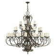 thumbnail image 3 of 5498-58-Livex Lighting-Millburn Manor - 28 Light Chandelier in French Country Style - 63 Inches wide by 64 Inches high, 3 of 7