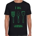 thumbnail image 1 of I Dig Gardening - playera divertida para jardinería, diseño de jardinero y regalo vegetariano, color negro unisex, 1 of 6