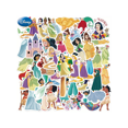 thumbnail image 4 of 50PCS Disney Princess Officially Licensed Cinderella Aurora Ariel Belle Jasmine Mulan Tiana Vinyl Waterproof Stickers Gifts Cartoon for Water Bottles, 4 of 4