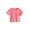 Pink, variant on Jalioing Boys Girls Summer Basic Tee Short Sleeve Crew Neck Button T Shirt Toddler Kids Plain Cotton Shirts