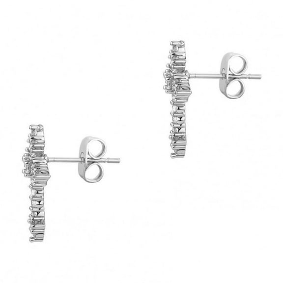 PULABO Cross Prong Stud Earrings S925 VVS Moissanite Earrings Synthetic Moissanite Jewelry Perfect Birthday Mother’s Day Gift for Men Women Silver Earrings Gold Earrings Moissanite Wedding Set