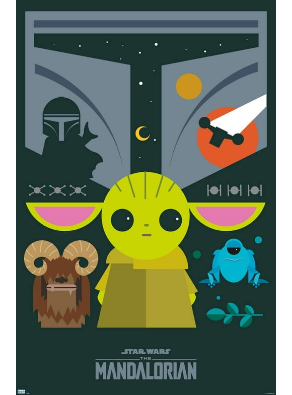 Star Wars: The Mandalorian - Geo Pop Group Wall Poster, 22.375" x 34"