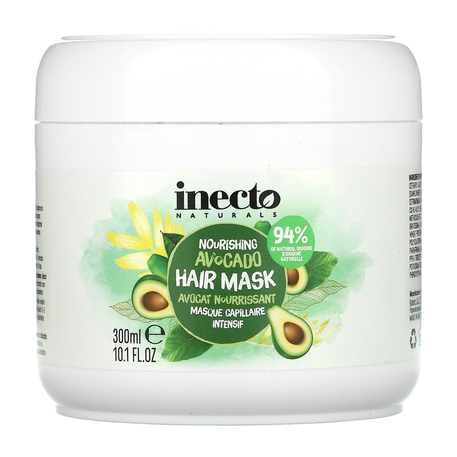 Nourishing Avocado Hair Mask, 10.1 fl oz (300 ml), Inecto