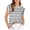White, variant on YUEVORA Striped Sleeveless Tops for Women, Crew Neck Cap Sleeve Tops for Women, Casual Loose Fit Summer Tops, Basic Classic Striped Daily Office Wear T Shirts for Women