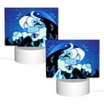 thumbnail image 2 of Shadow Milk Cookie Nightlight 3-Color Touch Control Acrylic Night Light Adjustable Usb Bedside Lamp Decorative, 2 of 8