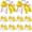 Yellow, variant on 10 count Baseball Hair Bows 6.5 Inch Large Softball Bow Ponytail Holders with Elastic Baseball Hair Ties Accessories for Competition (Yellow)
