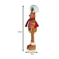 thumbnail image 2 of Telescopic Christmas Doll Figures Decorations Christmas Standing Dolls Cook Figurine Doll Ornaments with Telescopic Legs, 2 of 16