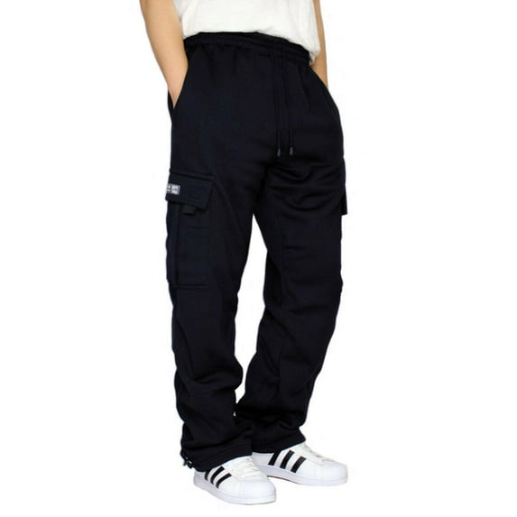 Dream USA Heavyweight Cargo Sweatpants, Navy, 4XL