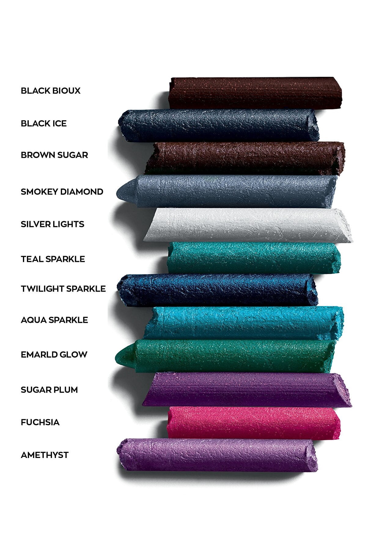 Avon Ultra Colour Glimmerstick Retractable Diamonds Eyeliner, BLACK BIJOUX, Waterproof & Smudge-Proof Glide-On Eye Makeup with Subtle Sparkle, SET OF 3, 0.01 oz / 0.35 g Each