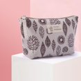 thumbnail image 4 of Organizador De Almacenamiento Bolso de cosméticos impresa, Bolso de lona con cremallera, Bolso de almacenamiento para lavado de maquillaje (estilo 8), 4 of 4