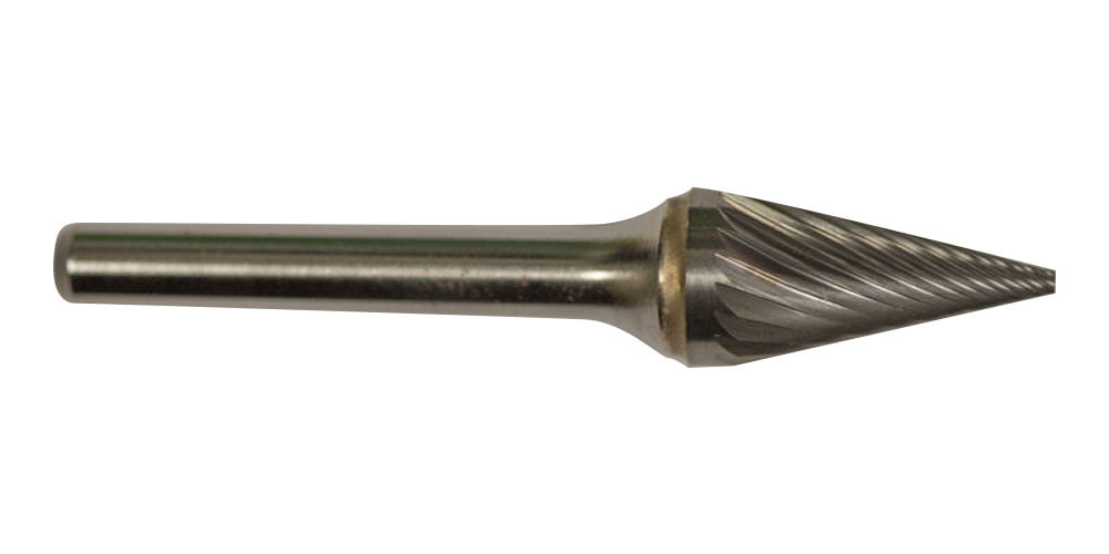 SM-5 Cone Pointed End Carbide Burr Die Grinder Bit Single Cut 