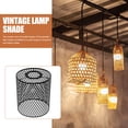 thumbnail image 2 of WASHWEPE 1Pcs Rustic Iron Table Lamp Shade Black for Hallway Modern Style, 2 of 8