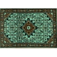 thumbnail image 1 of Ahgly Company Indoor Rectangle Persian Turquoise Blue Traditional Area Rugs, 8' x 10', 1 of 4