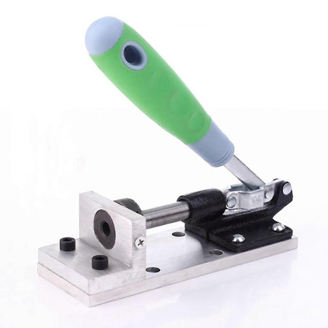 Máquina de perforación de bordes manual, guía de orificios para bandas de bordes, bandas de bordes para carpintería, cuero, H verde, verde
