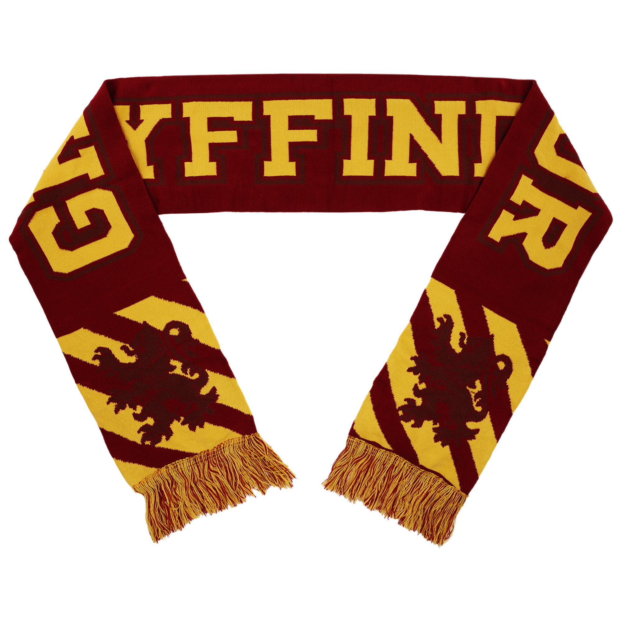 Gryffindor House Team Ribbed Cuff Beanie and Scarf 2pc Set