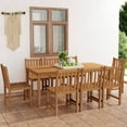 thumbnail image 1 of vidaXL 9 Piece Garden Dining Set Solid Teak Wood, 1 of 5