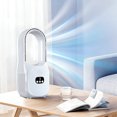 thumbnail image 5 of YAMB 3-In-1 Desktop Evaporative Cooling Fan, Portable USB Powered Tabletop Chiller with Fine Misting Humidifier & Night Light, Plug-and-Play Mini Air Cooler with Water Tank for Office Dorm Use, 5 of 9