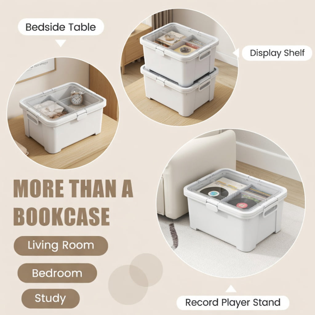 Resenkos Cube Storage Organizer Set of 2-White