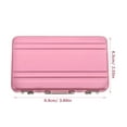 thumbnail image 2 of WHAMVOX Pink Aluminum Business Cards Holder with Builtin Slots for Secure Storage and Easy Organization, 2 of 8