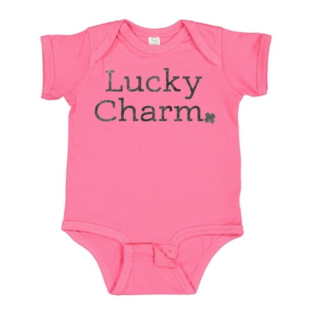 

Inktastic Lucky Charm with 4 Leaf Clover Gift Baby Boy or Baby Girl Bodysuit