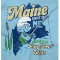 thumbnail image 2 of Maine ME Fisherman Fishing Smurfs Men's Graphic T Shirt Tees Brisco Brands 2X, 2 of 5
