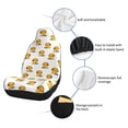 thumbnail image 6 of Honeii Cute Duck With Headphone for Car Seat Covers Full Set, Seat Covers for Cars, Car Seat Protector Waterproof, Leather Car Seat Cushion-2 PCS, 6 of 9