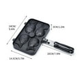 thumbnail image 3 of TERGAYEE Fish-Shaped Pancake Double Pan,Cake Pan Pancake Bread Maker Aluminium Alloy Non Stick Pan for Home DIY Cooking Party Dessert Plate, 3 of 6