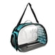 thumbnail image 2 of Bolsa portátil para llevar gatos, bolsa de burbujas para mascotas, bolso de mano, caseta de transporte transparente para perros pequeños y medianos, v , Azul L, 2 of 8