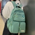 thumbnail image 4 of Casual Student Backpack Fashion School Bags Large Capacity for Vacations (Blue), 4 of 9