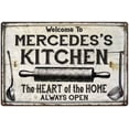 thumbnail image 1 of MERCEDES'S Kitchen Farmhouse Sign 16 x 24 Matte Finish Metal 116240033436, 1 of 1