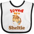 thumbnail image 3 of Inktastic Sheltie Dog Lover Boys or Girls Baby Bib, 3 of 4