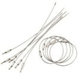 thumbnail image 1 of 20PCS Stainless Steel Wire Keychain Cable Heavy Duty Luggage Tags Loops Rings ID Tag Keepers, 1 of 7