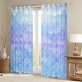 thumbnail image 2 of Manfei Sea Animal Black Out Curtains,Mermaid Fishtail Curtains Pack of 2 (42x63 Each),Gradient Purple Blue Bedroom Curtains For Princess,Ultra Soft Home Decor, 2 of 6
