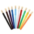 thumbnail image 1 of Amdohai Ensemble de 10 Pinceaux Ronds Colorés Poils Poils Poils en Plastique Poignée Facile, 1 of 8
