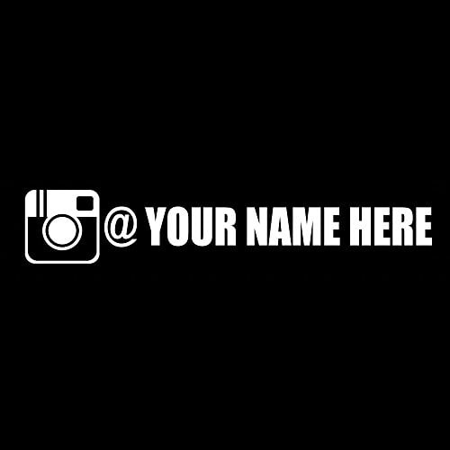 Amazon Com Custom Instagram Decal Block Font Handmade