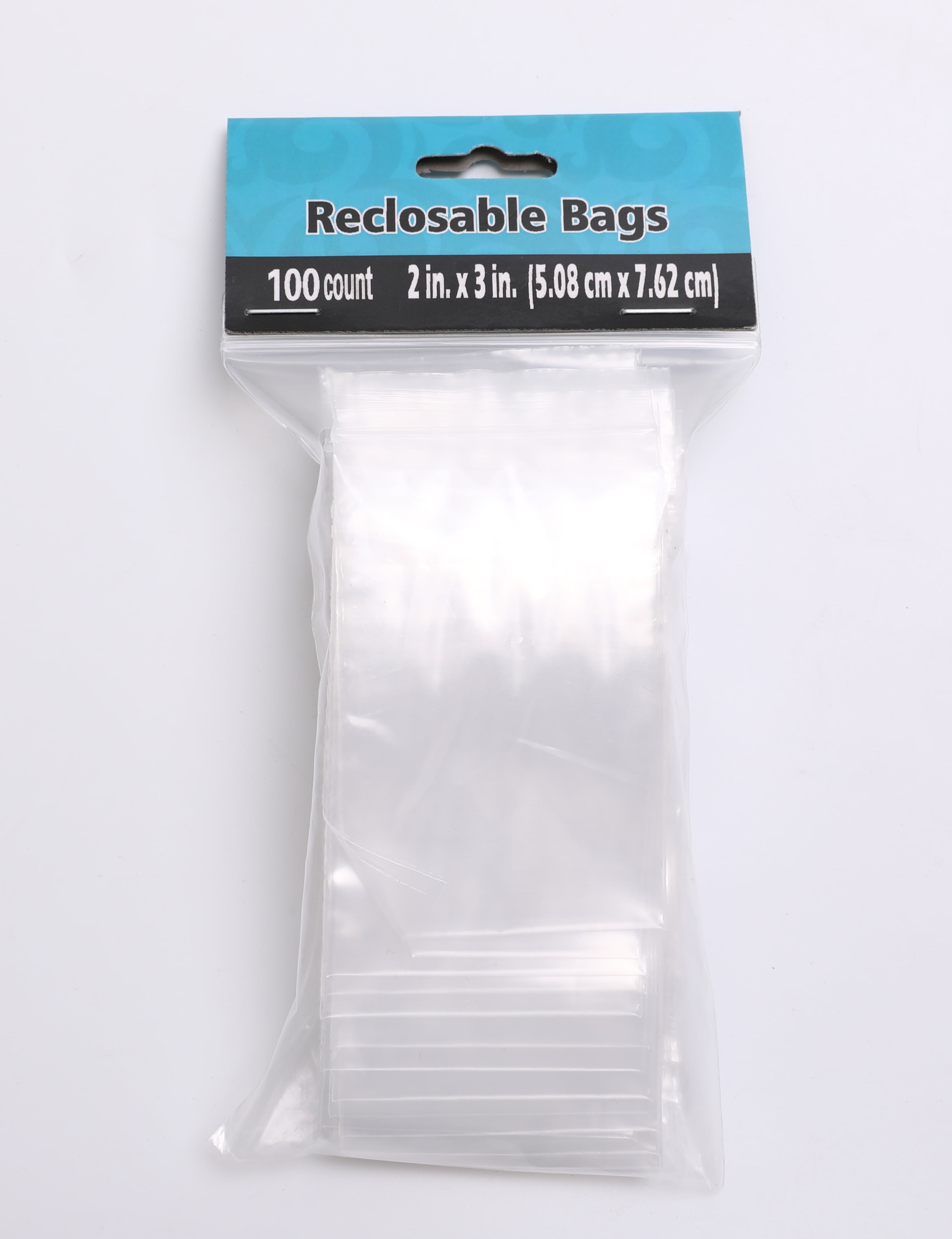 100 CLEAR 2" X 3" Plastic RECLOSABLE Poly Zipper BAGS 