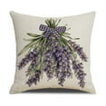 thumbnail image 1 of Under 10 Pillow Case Spring New Lavender Sofa Pillow Linen Printed Letter Pillow Cover, 1 of 6