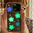 thumbnail image 2 of LANFENG Compatible with iPhone 13 Case Cover, Korean Y2K Luminous 3D Stars Case Cute Kawaii Glowing in Dark Star Transparent Protective Shockproof Back Cover, 2 of 8