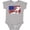 AC-Heather Grey, variant on Inktastic Snowboarding Us Flag Boys or Girls Baby Bodysuit