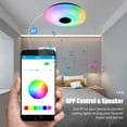 thumbnail image 2 of Yeacher Plafonnier Musical à DEL avec Haut-Parleur BT, Contrôle par Application et Télécommande, Plafonniers à DEL RVB, Minuterie, Couleur Réglable pour Chambre d'Enfant et Chambre à Coucher, 2 of 8