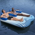 thumbnail image 4 of Open Box Bestway Hydro Force Indigo Wave 2 Person Double Pool Float, 4 of 10