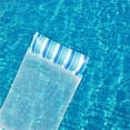 thumbnail image 6 of Pool Floats Adult Heavy Duty Inflatable Floating Toys 51.2 x 27.6 in Light Blue 1 Count, 6 of 7