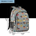 thumbnail image 2 of FORMRS Unisex School Backpack 17" Student Travel Bag with Laptop Compartment, Cute Acorns Pattern, 2 of 7