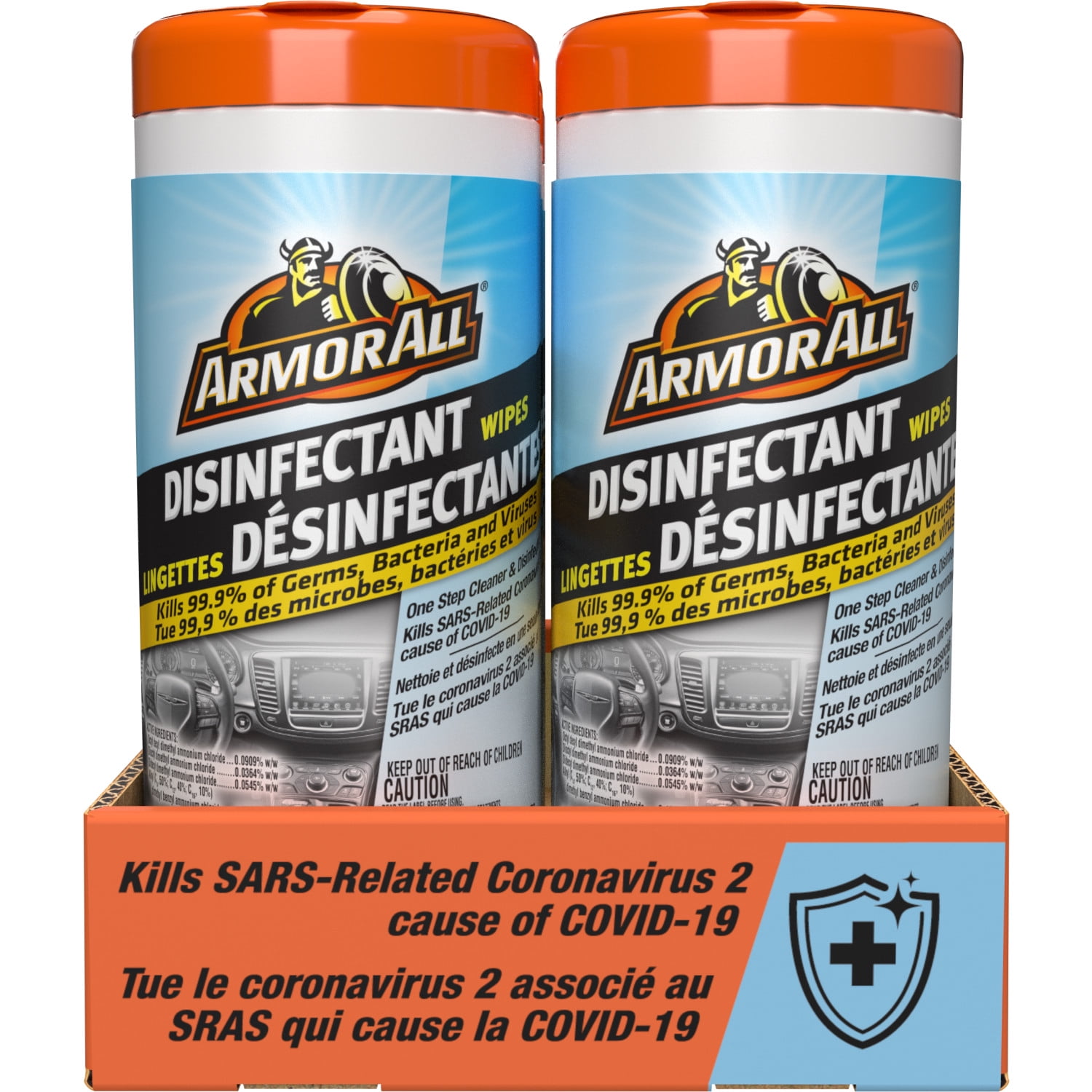 Lingettes désinfectantes Armor All Lingettes désinfectantes AA